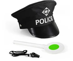 Rappa Set of police with clapper and whistle