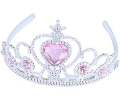 Rappa Princesės pirštinių rinkinys su karūnos-rožinės spalvos raštu