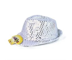 Rappa Sidabrinė disko kepurė su LED lempute