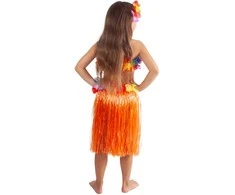 Rappa the children skirt Hawaii oranžinis, 45 cm