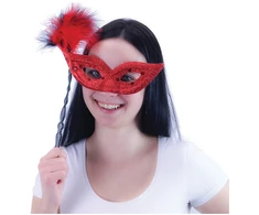Rappa the eye mask with feathers 3 colours