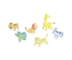Rappa the funny wild animals, 6 pieces,2 types
