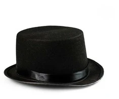 Rappa the juodas top hat for adult