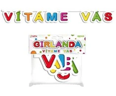 Rappa popierinė girlianda - VÍTÁME VÁS