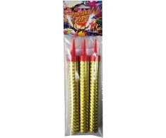 Rappa Auksinis šventinis fontanas 12 cm, 3 vnt.