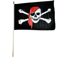 Rappa piratų vėliava, 47x30 cm