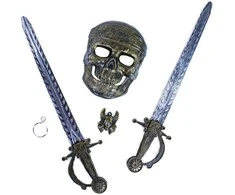 Rappa the pirate set, mask, 2 swords