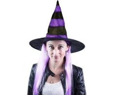 Rappa Raganos kepurė su violetiniais plaukais vaikams