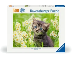 Ravensburger Dėlionė 500 vnt. - Kačiukas pievoje