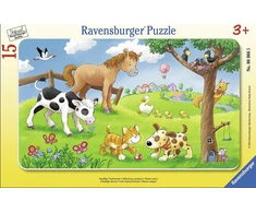 Ravensburger Dėlionė 15 vnt. - Mieli gyvūnai