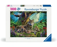 Ravensburger Dėlionė 1000 vnt. - Vilkai miške