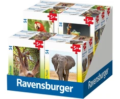 Dėlionė Ravensburger mini galvosūkis 54 vnt. egzotiški gyvūnai