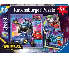 Ravensburger Dėlionė 3x49 vnt. - Batwheels