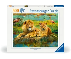 Ravensburger Dėlionė 500 vnt. - Liūtų šeima