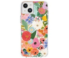Rifle Paper Šautuvų popierius Skaidrus MagSafe – dėklas, skirtas iPhone 14 Plus (Garden Party Blush)