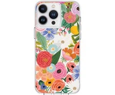 Rifle Paper Šautuvų popierius skaidrus MagSafe – dėklas, skirtas iPhone 14 Pro Max (Garden Party Blush)