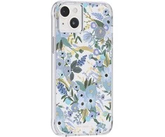 Rifle Paper Šautuvų popierius skaidrus MagSafe – dėklas, skirtas iPhone 14 Plus (Garden Party Mėlyna)