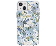 Rifle Paper Šautuvų popierius skaidrus MagSafe – dėklas, skirtas iPhone 14 Plus (Garden Party Mėlyna)