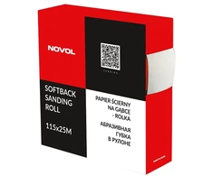 Novol Šlifavimo popierius P320 minkštu pagrindu 114mmX25m