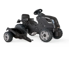 Smoby Farmer XL juodas traktorius + priekaba