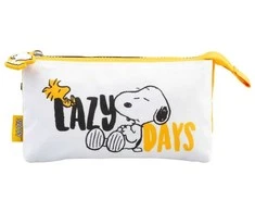 Snoopy - 3-compartment pencil case from the Lazy Days collection
