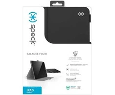„Speck Balance Folio“ – „iPad 10.9“ (2022 m.) dėklas su „MICROBAN“ (juodas)