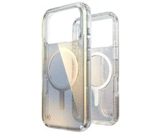 „Speck Presidio Lux MagSafe“ dėklas, skirtas „iPhone 17 Pro“ (hiperveidro blizgesio / metalinio sidabro spalvos)