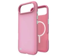 „Speck Presidio Lux MagSafe“ – „iPhone 17 Air“ dėklas (ibis rožinis / tamsiai ibis / „Canon“ žalias)