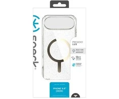 „Speck Presidio Lux MagSafe“ – „iPhone Air“ dėklas (blizgučiai / metalinis aukso spalvos)