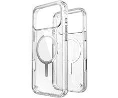 „Speck Presidio Perfect Clear MagSafe“ dėklas iPhone 17 Pro Max (skaidrus / sidabrinis)