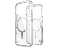 „Speck Presidio Perfect Clear MagSafe“ dėklas iPhone 17 Pro telefonui (skaidrus / sidabrinis)
