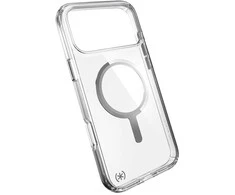 „Speck Presidio Perfect Clear MagSafe“ dėklas iPhone 17 Pro Max (skaidrus / sidabrinis)