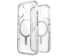 „Speck Presidio Perfect Clear MagSafe“ dėklas iPhone 17 (skaidrus / sidabrinis)