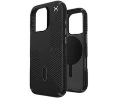 Speck Presidio2 Grip ClickLock &amp; MagSafe – dėklas, skirtas iPhone 16 Pro (juodas / šiferio pilkas / baltas)