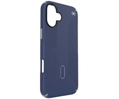 Speck Presidio2 Grip ClickLock &amp; MagSafe – dėklas, skirtas iPhone 16 Plus (pakrantės mėlyna / dulkių pilka / balta)