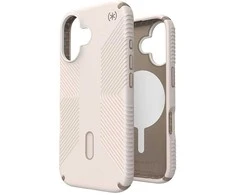 Dėklas Speck Presidio2 Grip ClickLock &amp; MagSafe do iPhone 16 smėlio spalva