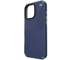 „Speck Presidio2 Grip“ – dėklas, skirtas „iPhone 16 Pro Max“ (pakrančių mėlyna / dulkių pilka / balta)