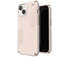 „Speck Presidio2 Grip“ – dėklas, skirtas „iPhone 16e“ / „iPhone 15“ / „iPhone 14“ / „iPhone 13“ (balintas kaulas / „Heirloom Gold“ / „Hazel Brown“)