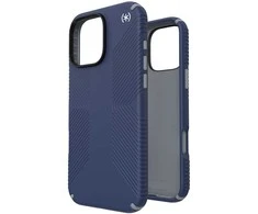 „Speck Presidio2 Grip“ – dėklas, skirtas „iPhone 16 Pro Max“ (pakrančių mėlyna / dulkių pilka / balta)
