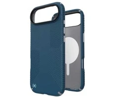 „Speck Presidio2 Grip MagSafe“ dėklas „iPhone 17 Air“ (gilios jūros / sidabro metalo / rašybos mėlynumo)