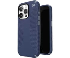 Speck Presidio2 Grip Magsafe – dėklas, skirtas iPhone 15 Pro (pakrančių mėlyna / dulkių pilka / balta)