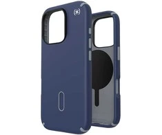 Speck Presidio2 Pro ClickLock &amp; MagSafe – dėklas, skirtas iPhone 16 Pro (pakrantės mėlyna / dulkių pilka / balta)