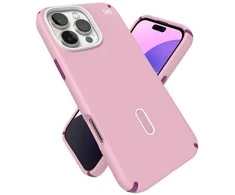 Speck Presidio2 Pro ClickLock &amp; MagSafe – dėklas, skirtas iPhone 16 Pro Max (trečiadienio rožinė / Boysenberry violetinė / balta)