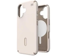 Speck Presidio2 Pro ClickLock &amp; MagSafe – dėklas, skirtas iPhone 16 (balintas kaulas / Heirloom Gold / Hazel Brown)