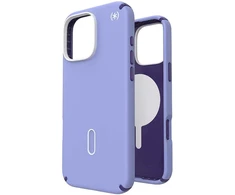 Speck Presidio2 Pro ClickLock &amp; MagSafe – dėklas, skirtas iPhone 16 Pro Max (ateities levandų spalva / Cassis violetinė / balta)