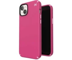 Speck Presidio2 Pro – dėklas, skirtas iPhone 15 Plus / 14 Plus su MICROBAN danga (skaitmeninė rožinė / žiedinė / balta)