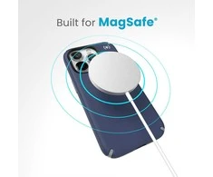Speck Presidio2 Pro Magsafe – dėklas, skirtas iPhone 15 Pro (pakrančių mėlyna / dulkių pilka / balta)