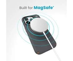 Speck Presidio2 Pro Magsafe – iPhone 15 Pro dėklas (anglies pilkas / šalta bronzinė / balta)