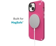 Speck Presidio2 Pro + MagSafe – iPhone 15 Plus / 14 Plus dėklas su MICROBAN danga (skaitmeninė rožinė / žydi / balta)
