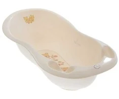 Tega Anatominė vonia su nutekėjimu 102 cm LUX Teddy smėlio spalvos